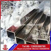 stainless steel suppliers 201 stainless steel square pipes slotted