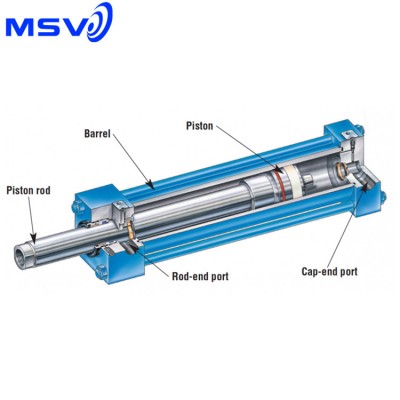 Hard chrome plated piston rod for hydraulic cylinder